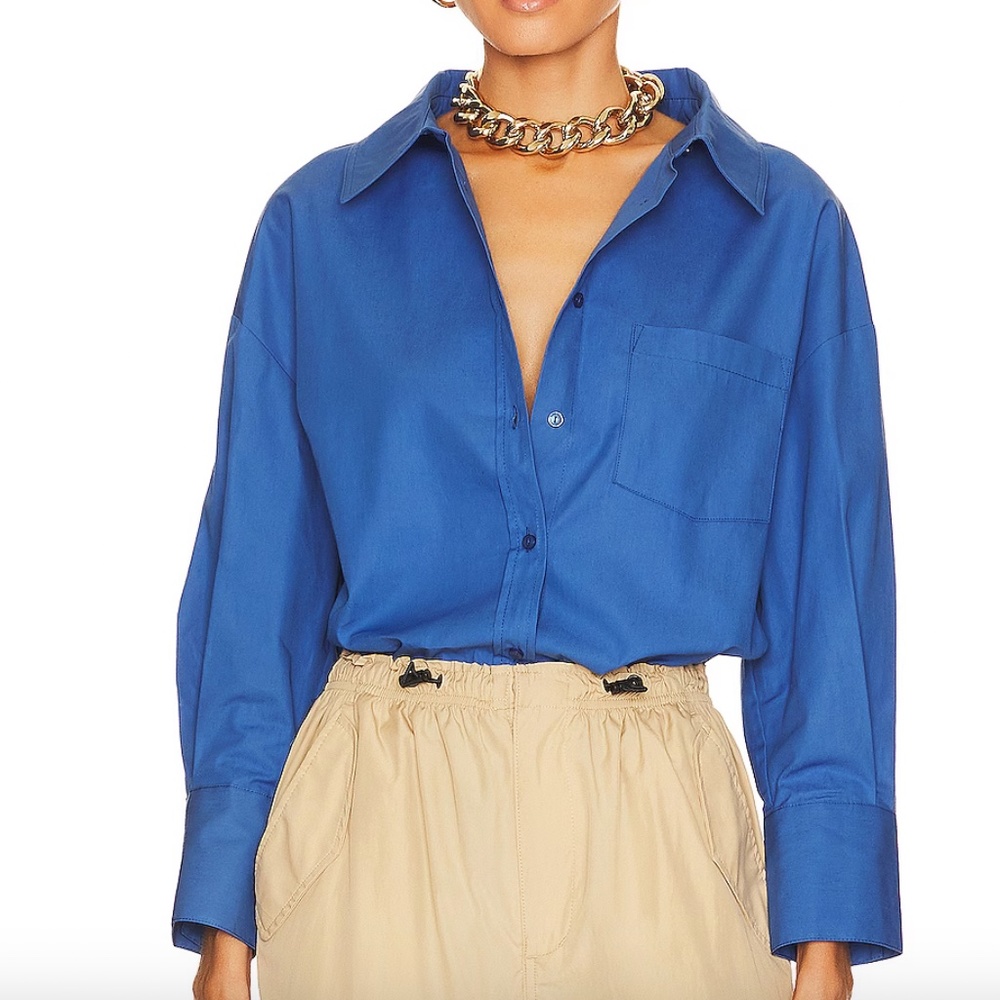 Anine Bing Blue Mika Shirt